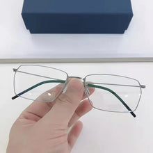 Load image into Gallery viewer, Eyewear Denmark Style Pure Titanium Myopia Square Glasses Frame Men Screwless Eyeglasses Ultralight Optical Lenses