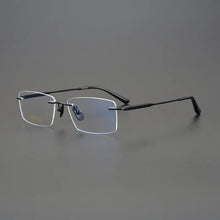 Carica l&#39;immagine nel visualizzatore di Gallery, High Quality Pure Titanium Glasses Frame Ultra-light Rimless Men Square Business Eyeglasses Women Myopia Spectacles Prescription