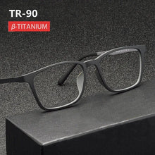 Load image into Gallery viewer, Pure Titanium Men Anti Blue Light Presbyopia Eyewear Reading Glasses with Diopter+1.0 +1.5 +2.0 +2.5 +3.0 +3.5+4.0