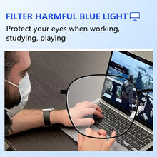 Load image into Gallery viewer, Pure Titanium Men Anti Blue Light Presbyopia Eyewear Reading Glasses with Diopter+1.0 +1.5 +2.0 +2.5 +3.0 +3.5+4.0