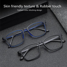 Load image into Gallery viewer, Pure Titanium Men Anti Blue Light Presbyopia Eyewear Reading Glasses with Diopter+1.0 +1.5 +2.0 +2.5 +3.0 +3.5+4.0