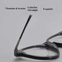 Load image into Gallery viewer, High Quality Retro Round Optical Glasses Frame Men Vintage Titanium Acetate Prescription Eyeglasses Women  Myopia Eyewear