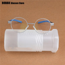 Load image into Gallery viewer, Retro Round Screwless Glasses Frame Handmade Men Vintage Optical Prescription Eyeglasses Business Women Spectacles