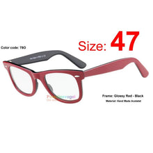 Load image into Gallery viewer, Square style Hand Made Acetate Optic Frame for myopia hyperopia astigmatism Prescription Eyeglasses Sunglasses