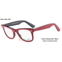 Load image into Gallery viewer, Square style Hand Made Acetate Optic Frame for myopia hyperopia astigmatism Prescription Eyeglasses Sunglasses