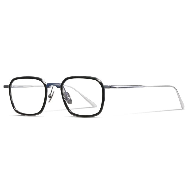 Titanium glasses frame men vintage square optical eyewear Myopia reading women prescription clear eyeglasses