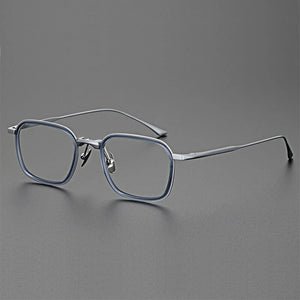 Titanium glasses frame men vintage square optical eyewear Myopia reading women prescription clear eyeglasses