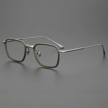 Load image into Gallery viewer, Titanium glasses frame men vintage square optical eyewear Myopia reading women prescription clear eyeglasses