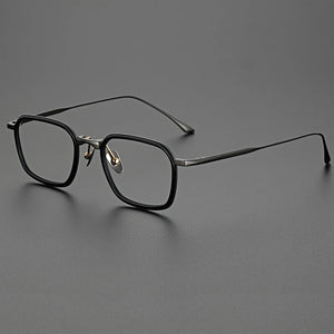 Titanium glasses frame men vintage square optical eyewear Myopia reading women prescription clear eyeglasses