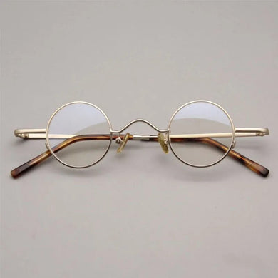 Vintage Round Luxury Pure Titanium Optical Glasses Frames Men Women Fashion Computer Eyeglasses 50330