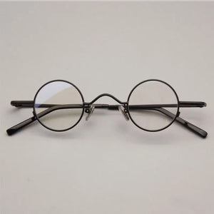 Vintage Round Luxury Pure Titanium Optical Glasses Frames Men Women Fashion Computer Eyeglasses 50330