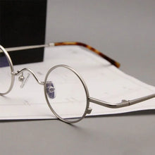 Load image into Gallery viewer, High Quality Vintage Round Luxury Pure Titanium Optical Glasses Frames Men Women  Computer Eyeglasses 50330