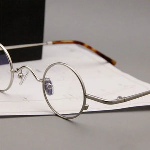 High Quality Vintage Round Luxury Pure Titanium Optical Glasses Frames Men Women  Computer Eyeglasses 50330