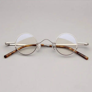 Vintage Round Luxury Pure Titanium Optical Glasses Frames Men Women Fashion Computer Eyeglasses 50330