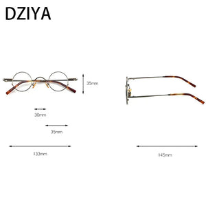 High Quality Vintage Round Luxury Pure Titanium Optical Glasses Frames Men Women  Computer Eyeglasses 50330