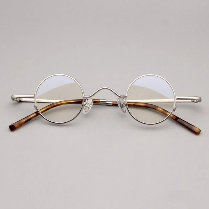 High Quality Vintage Round Luxury Pure Titanium Optical Glasses Frames Men Women  Computer Eyeglasses 50330