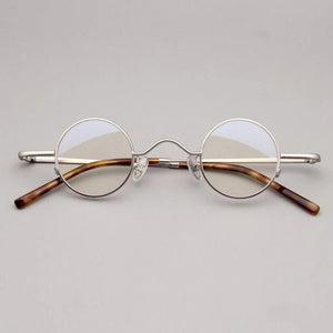 Vintage Round Luxury Pure Titanium Optical Glasses Frames Men Women Fashion Computer Eyeglasses 50330