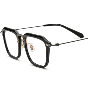 High end  Myopia lens frame Prescription glasses Titanium frame Retro Men's style Optical glasses frame personality