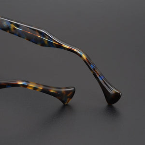 Wide leg Designer brand Handmade Acetate Retro Eyeglass frames For Women Myopia reading men Personalized eyewear