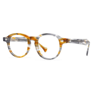 Wide leg Designer brand Handmade Acetate Retro Eyeglass frames For Women Myopia reading men Personalized eyewear