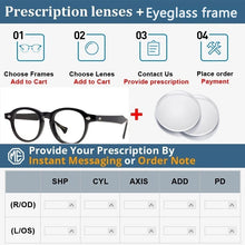 Load image into Gallery viewer, Wide leg Designer brand Handmade Acetate Retro Eyeglass frames For Women Myopia reading men Personalized eyewear