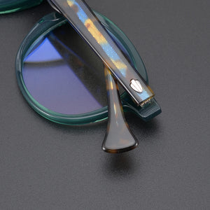 Wide leg Designer brand Handmade Acetate Retro Eyeglass frames For Women Myopia reading men Personalized eyewear