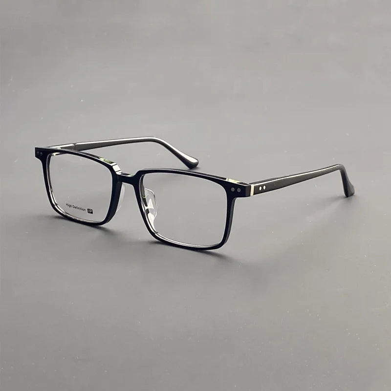 High quality acetate square eyewear frames men's business handmade optical eyewear frames make prescription glasses for myopia