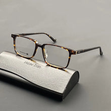 Load image into Gallery viewer, High quality acetate square eyewear frames men&#39;s business handmade optical eyewear frames make prescription glasses for myopia