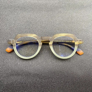 Frosted textured acetate men's frames handmade glasses Optical frames Make prescription glasses