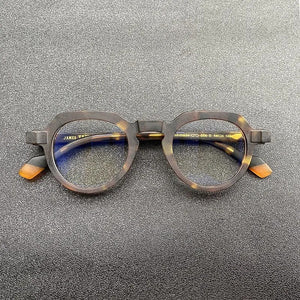 Frosted textured acetate men's frames handmade glasses Optical frames Make prescription glasses