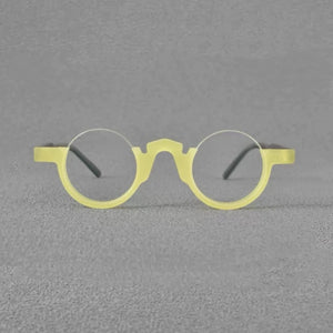 High quality semi-circular glasses for men and women vintage small frame acetate optical glasses frame making prescription glass