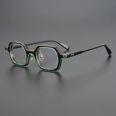 High quality square acetate glasses frame Designer style small frame eyeglasses Personality  men women myopia eyewear