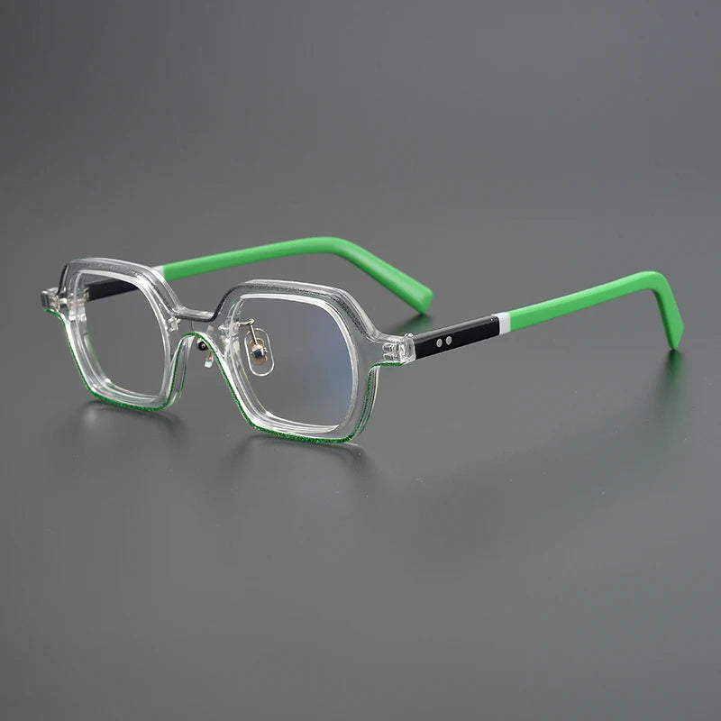 High quality square acetate glasses frame Designer style small frame eyeglasses Personality  men women myopia eyewear