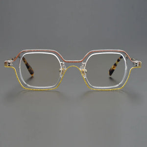 High quality square acetate glasses frame Designer style small frame eyeglasses Personality  men women myopia eyewear