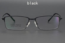 Load image into Gallery viewer, titanium alloy business half frame glasses men&#39;s prescription spectacle lenses from myopia to hyperopia to anti blu