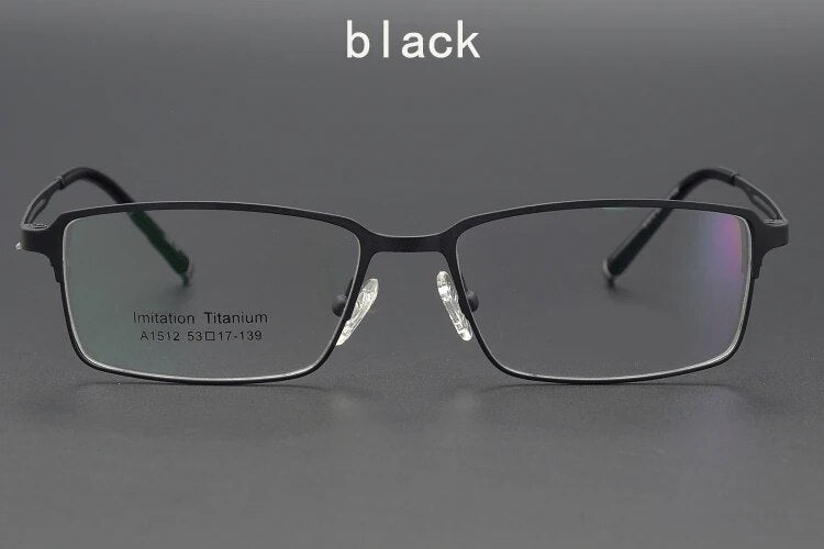titanium alloy business half frame glasses men's prescription spectacle lenses from myopia to hyperopia to anti blu