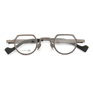 Hipster Women Titanium Glasses Frame Men Round Eyeglasses Frames Optical Vintage Retro Prescription Spectacles Nerd Eyewear Gold
