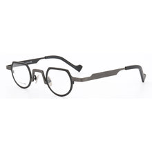 Load image into Gallery viewer, Hipster Women Titanium Glasses Frame Men Round Eyeglasses Frames Optical Vintage Retro Prescription Spectacles Nerd Eyewear Gold