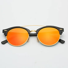 Carica l&#39;immagine nel visualizzatore di Gallery, Hot Round Acetate Tortoise Frame Men Sunglasses Lunettes Soleil Femme UV400 Women Sun Glasses Mirror Brown Glass Lenses