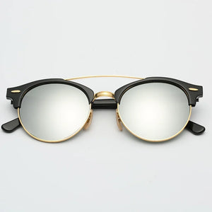 Hot Round Acetate Tortoise Frame Men Sunglasses Lunettes Soleil Femme UV400 Women Sun Glasses Mirror Brown Glass Lenses