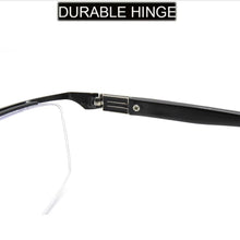 Load image into Gallery viewer, IENJOY Men Reading Glasses Blue Light Blocking Glasses Half Frame Progressive Multifocal Presbyopic Glasses Titanium Eyewear