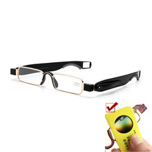 Load image into Gallery viewer, IENJOY очки для чтения TR90 Reading Glasses Men 360 Degree Rotation Presbyopic Eyewear Folding Eyeglasses Readers With Case