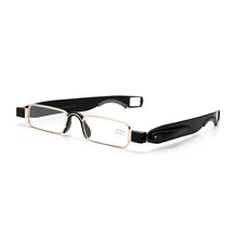 Load image into Gallery viewer, IENJOY очки для чтения TR90 Reading Glasses Men 360 Degree Rotation Presbyopic Eyewear Folding Eyeglasses Readers With Case