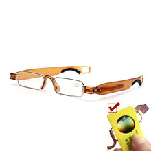 Load image into Gallery viewer, IENJOY очки для чтения TR90 Reading Glasses Men 360 Degree Rotation Presbyopic Eyewear Folding Eyeglasses Readers With Case