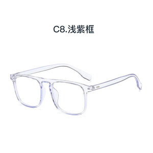 INS Women Men Glasses Frame Fashion Computer Eyeglasses Frame Women Anti-blue Light Transparent Clear Pink Plastic Frame gafas