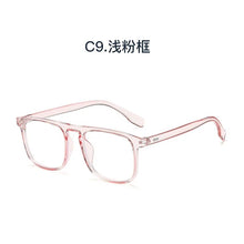 Load image into Gallery viewer, INS Women Men Glasses Frame Fashion Computer Eyeglasses Frame Women Anti-blue Light Transparent Clear Pink Plastic Frame gafas