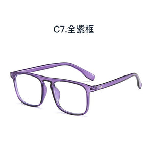 INS Women Men Glasses Frame Fashion Computer Eyeglasses Frame Women Anti-blue Light Transparent Clear Pink Plastic Frame gafas