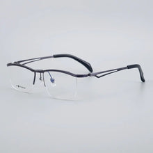 Load image into Gallery viewer, IP Pure Titanium Men Glasses Half Frame Business Square Flip Up Eyeglass Frames Myopia Hyperopia Prescription Eyeglasses Eyewear