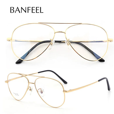 IP Titanium Glasses Frame Man Airman Aviattor Eyeglasses Frame  Women Optical Prescripton Spectacle Eye Point Goggle