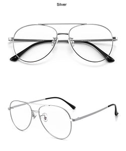 IP Titanium Glasses Frame Man Airman Aviattor Eyeglasses Frame  Women Optical Prescripton Spectacle Eye Point Goggle